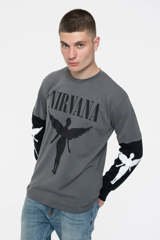 Nirvana In Utero Mono Layered Long Sleeve T Shirt made by NIRVANA
