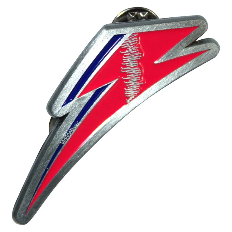 David Bowie Flash Pin Badge made by Paradiso Clothing