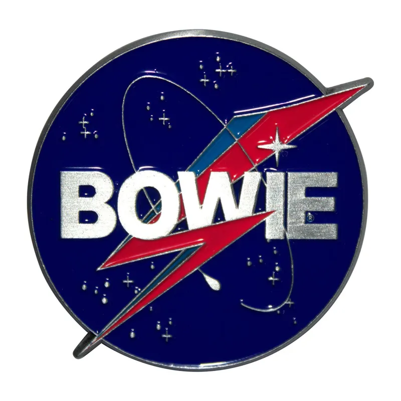 David Bowie Space Pin Badge made by Paradiso Clothing