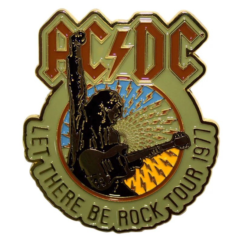 AC/DC Let There Be Rock Tour 77 Pin Badge sold by Paradiso Clothing