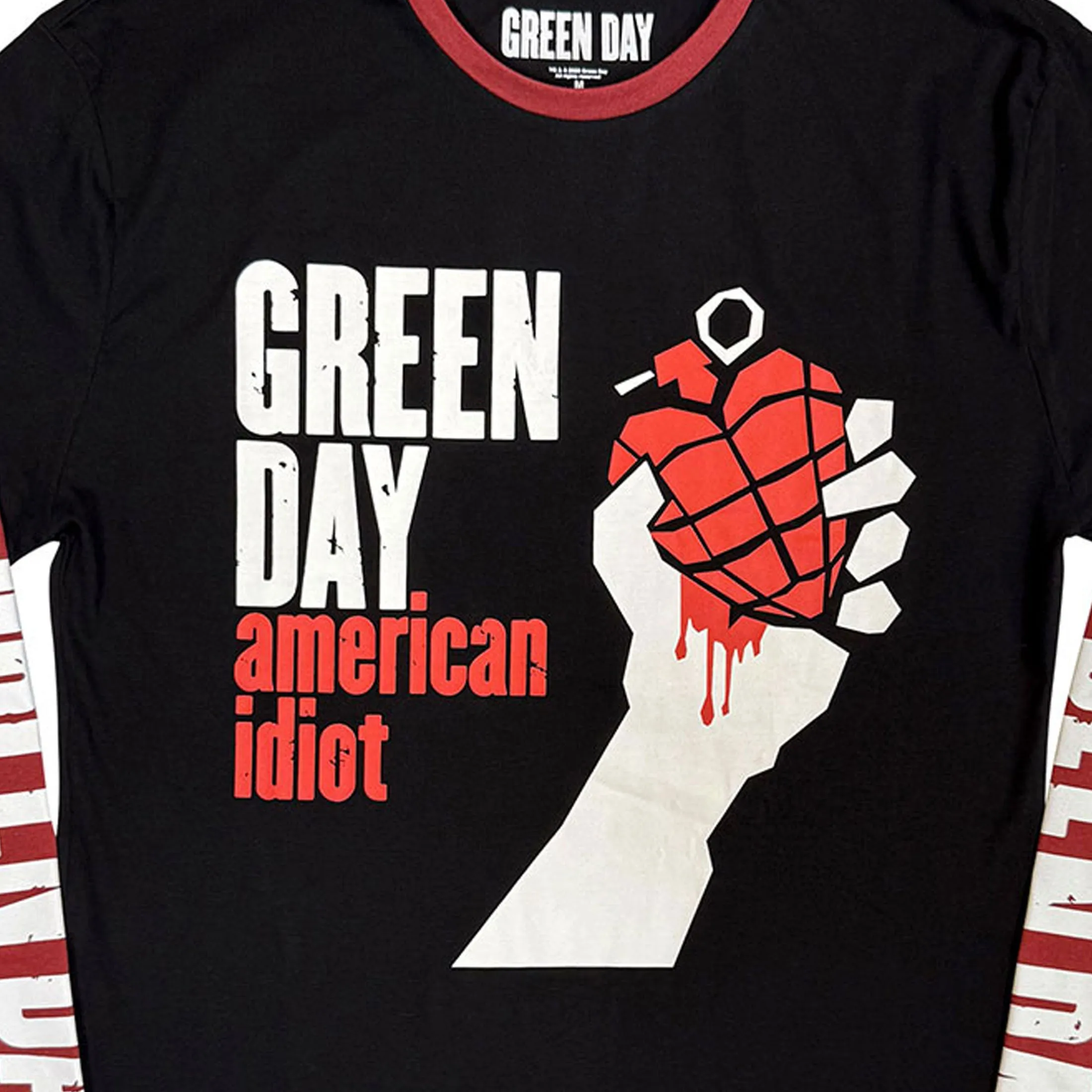 Green Day American Idiot Layered Long Sleeve T Shirt sold by Paradiso Clothing product image thumbnail 2