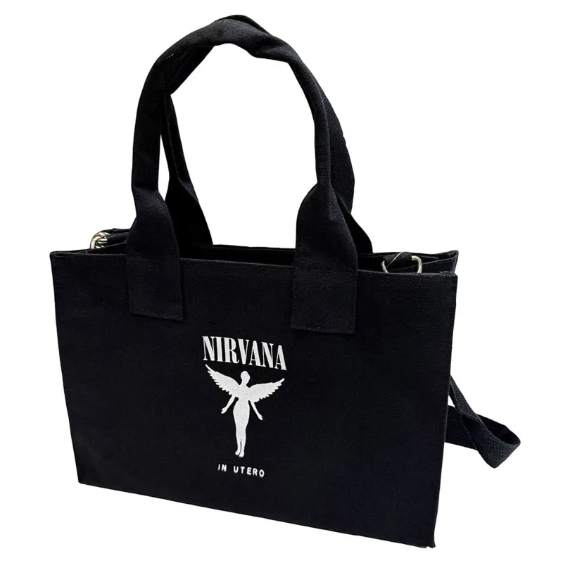 Nirvana In Utero Logo  Cotton Tote Bag sold by Paradiso Clothing
