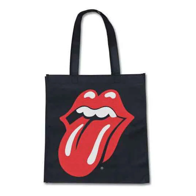 The Rolling Stones Classic Tongue Eco Shopper Bag sold by Paradiso Clothing