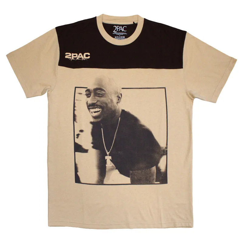 Tupac Colour Block T Shirt sold by Paradiso Clothing