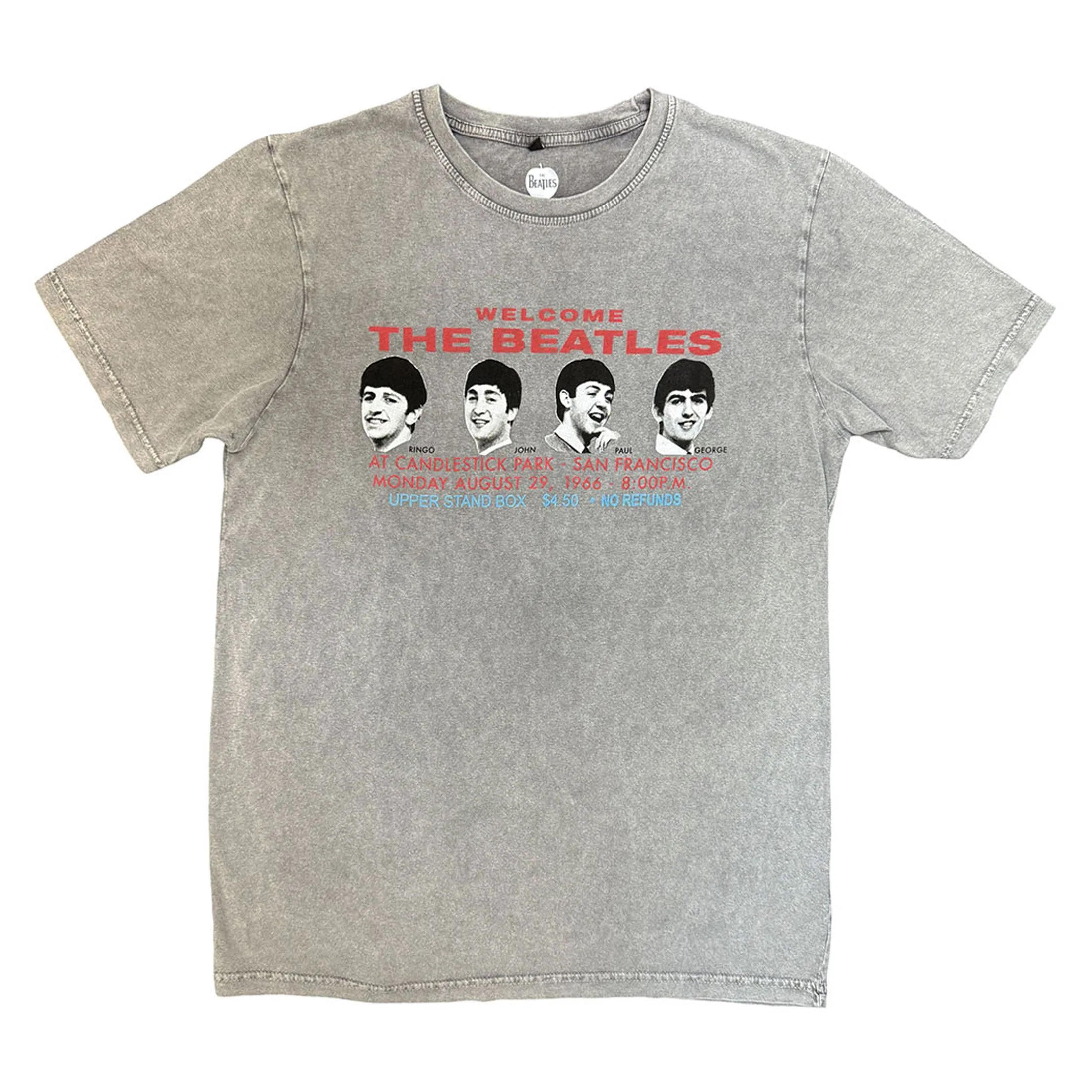 The Beatles Candlestock Park Heads Wash T Shirt sold by Paradiso Clothing