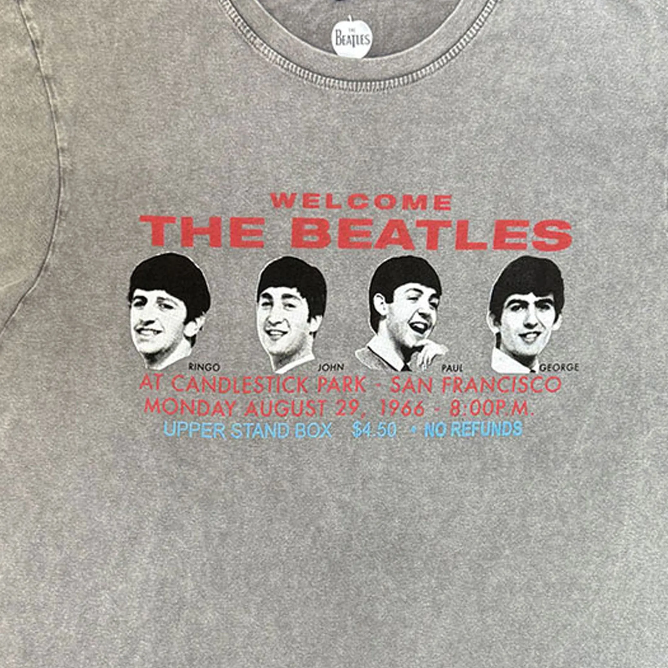 The Beatles Candlestock Park Heads Wash T Shirt sold by Paradiso Clothing product image thumbnail 2