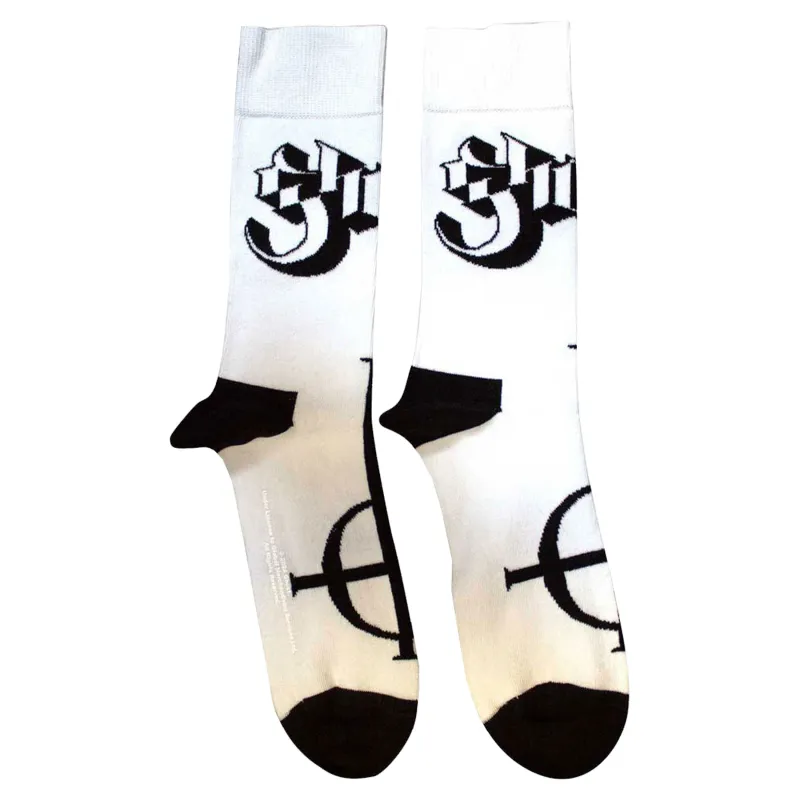 Ghost Symbol Mono Womens Ankle Socks sold by Paradiso Clothing