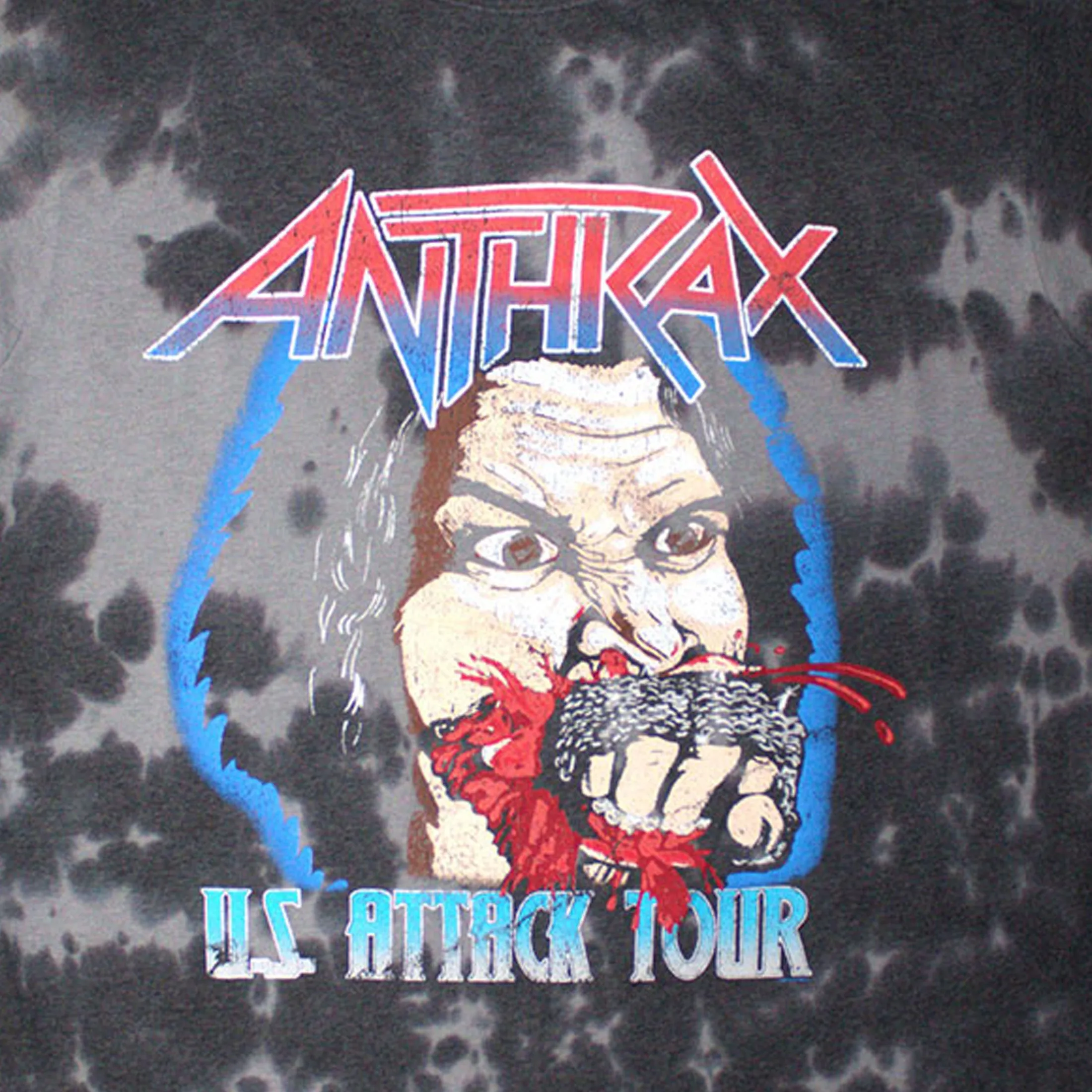 Anthrax Fistful Of Metal Dip Dye T Shirt sold by Paradiso Clothing product image thumbnail 2