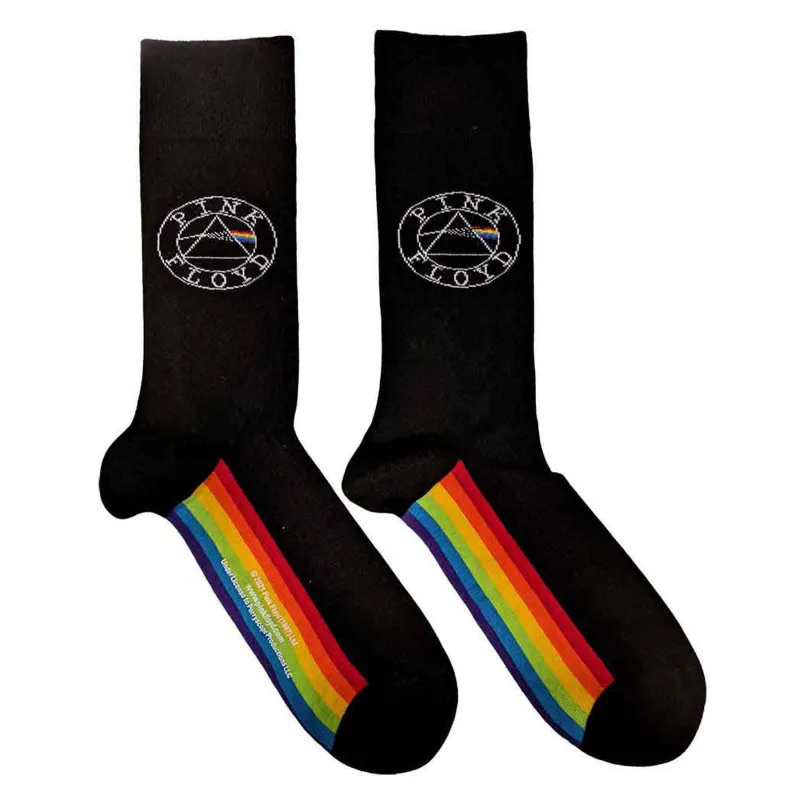 Pink Floyd Spectrum Sole Womens Ankle Socks sold by Paradiso Clothing