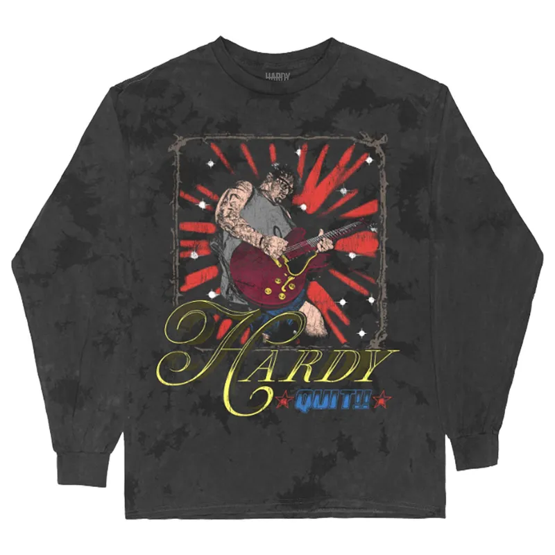 Hardy Quit Guitar Long Sleeve T Shirt sold by Paradiso Clothing