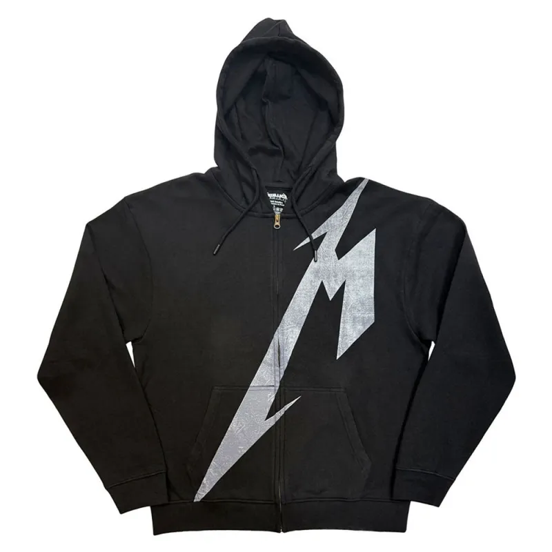 Metallica Shrouded Zipped Hoodie made by Paradiso Clothing