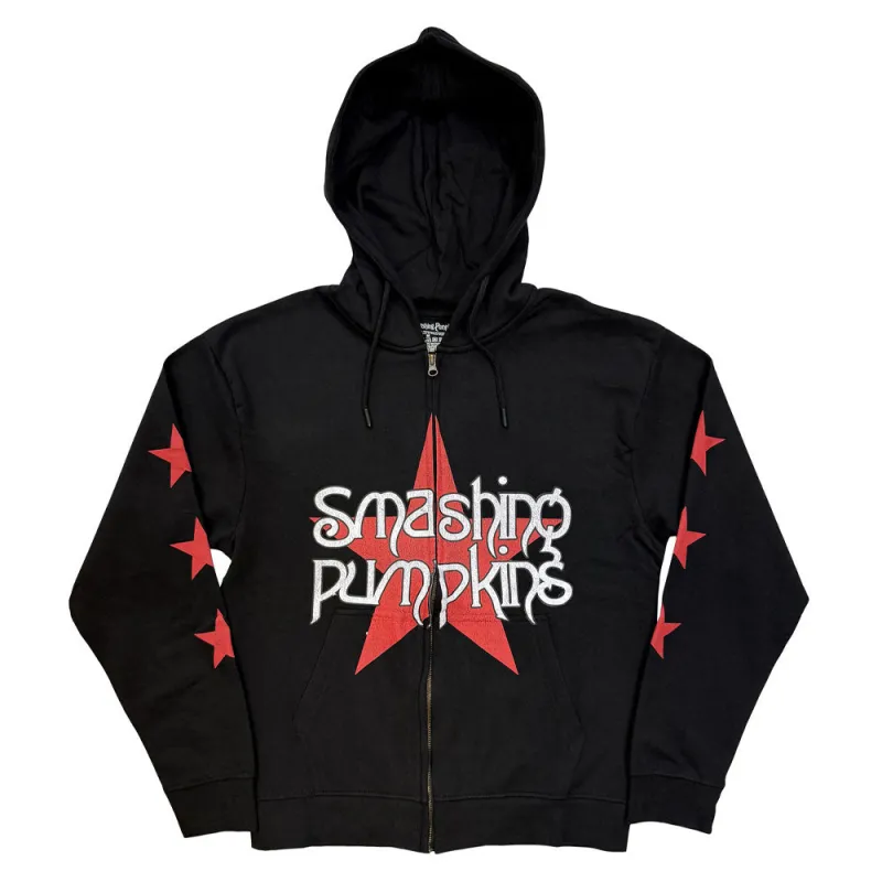 The Smashing Pumpkins Star Logo Zipped Hoodie made by Paradiso Clothing