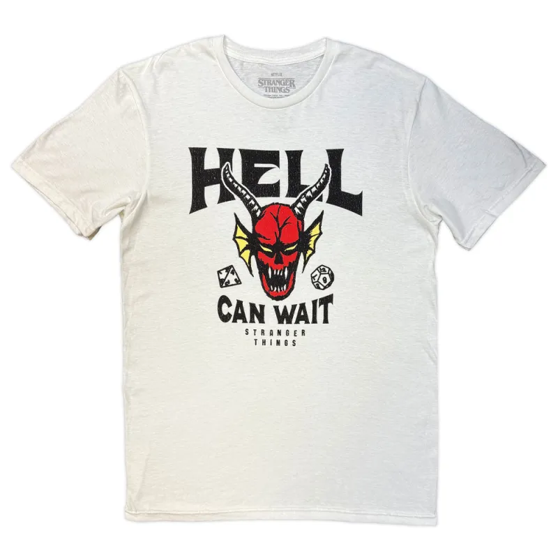 Stranger Things Hell Can Wait T Shirt made by Paradiso Clothing