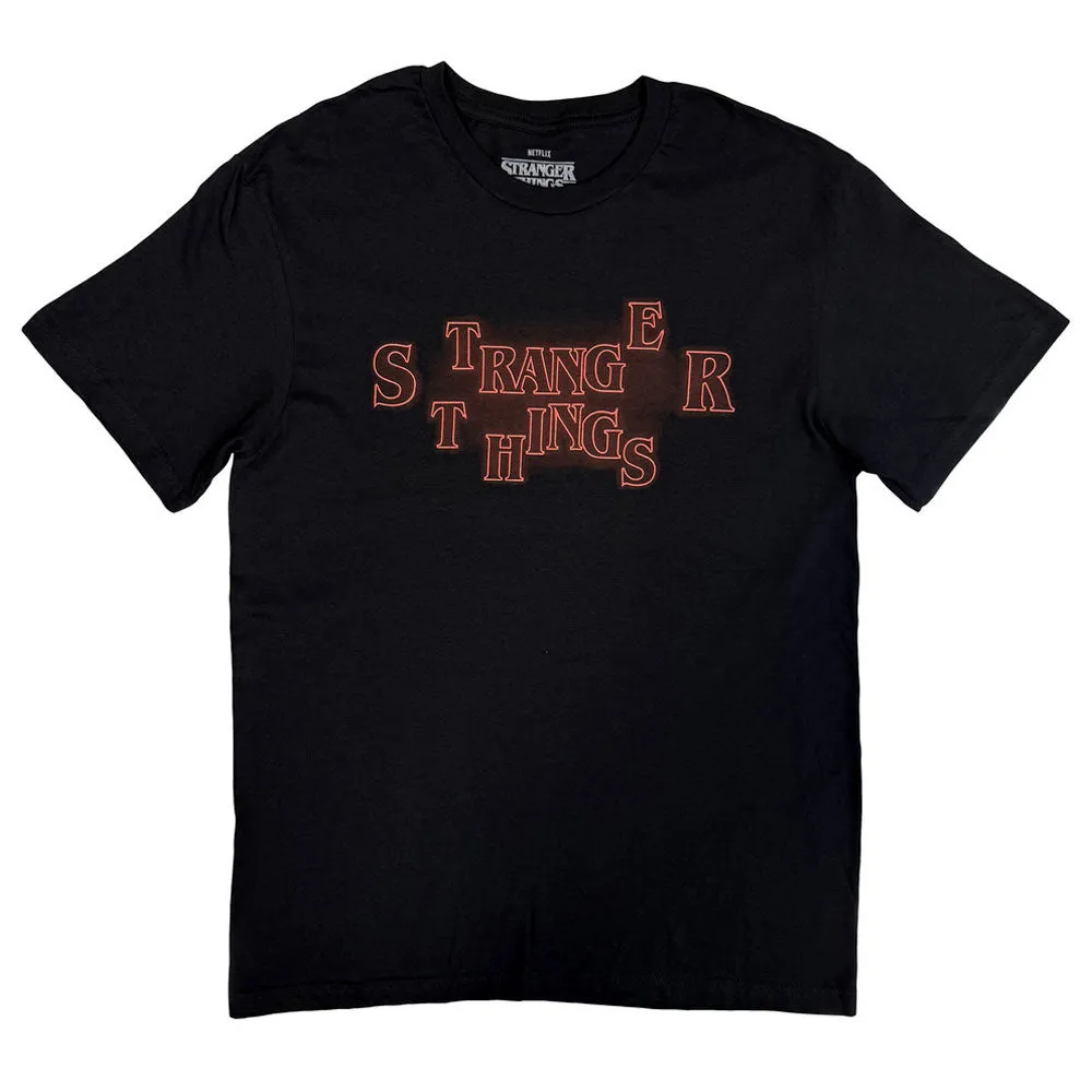 Stranger Things Neon Logo T Shirt sold by Paradiso Clothing