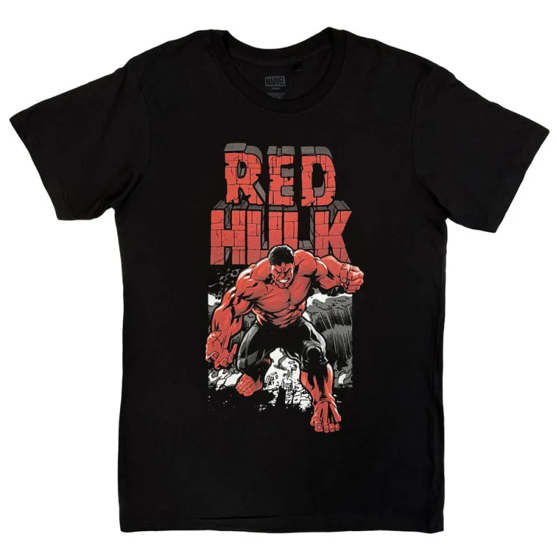 Red Hulk Comic Marvel T Shirt sold by Paradiso Clothing
