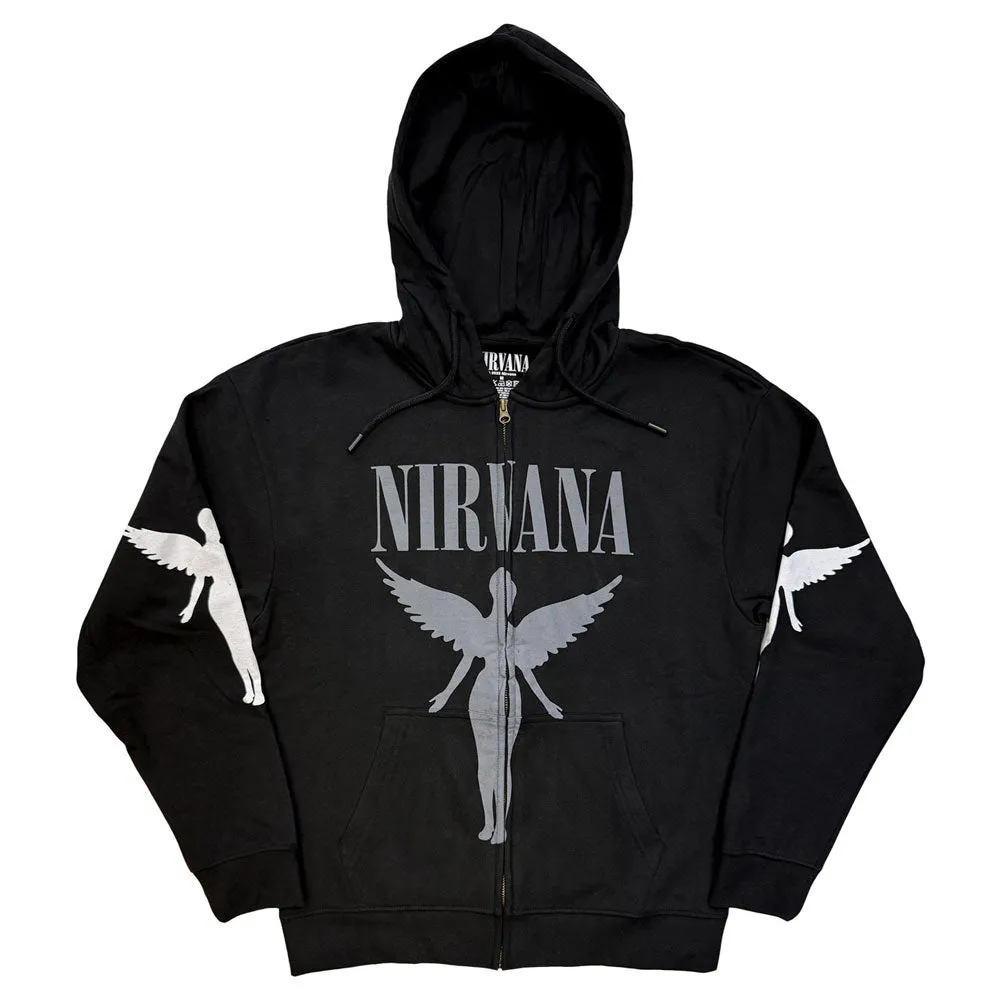 Nirvana In Utero Mono Zipped Hoodie sold by Paradiso Clothing