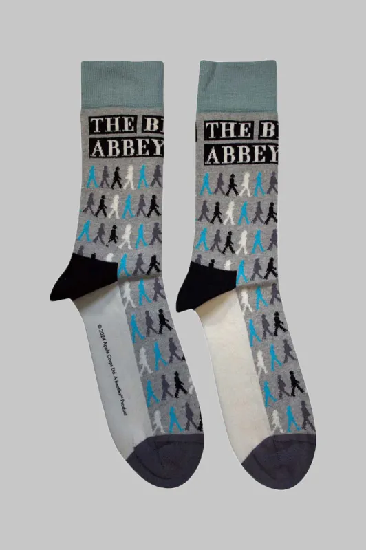 The Beatles Abbey Road Colours Crossing Repeat Ankle Socks sold by Paradiso Clothing