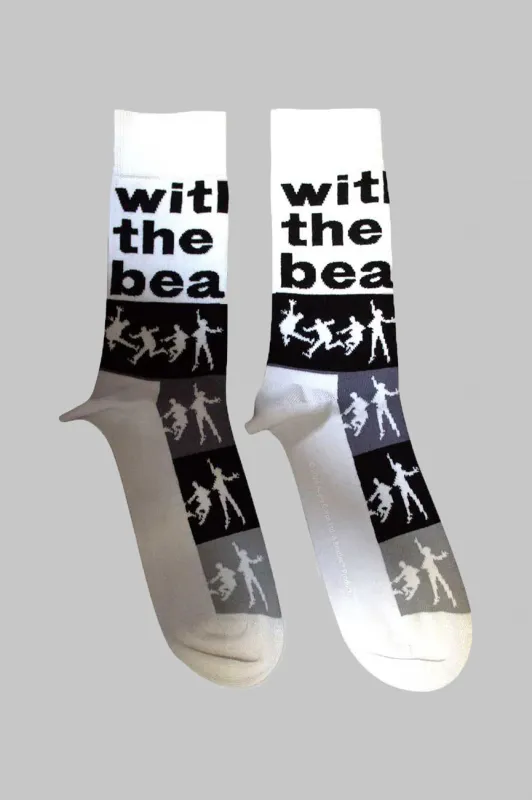 The Beatles With The Beatles Silhouette Stripes Ankle Socks sold by Paradiso Clothing
