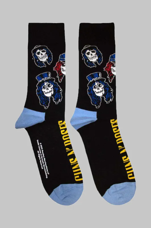 Guns N' Roses Skulls Band Logo Ankle Socks sold by Paradiso Clothing