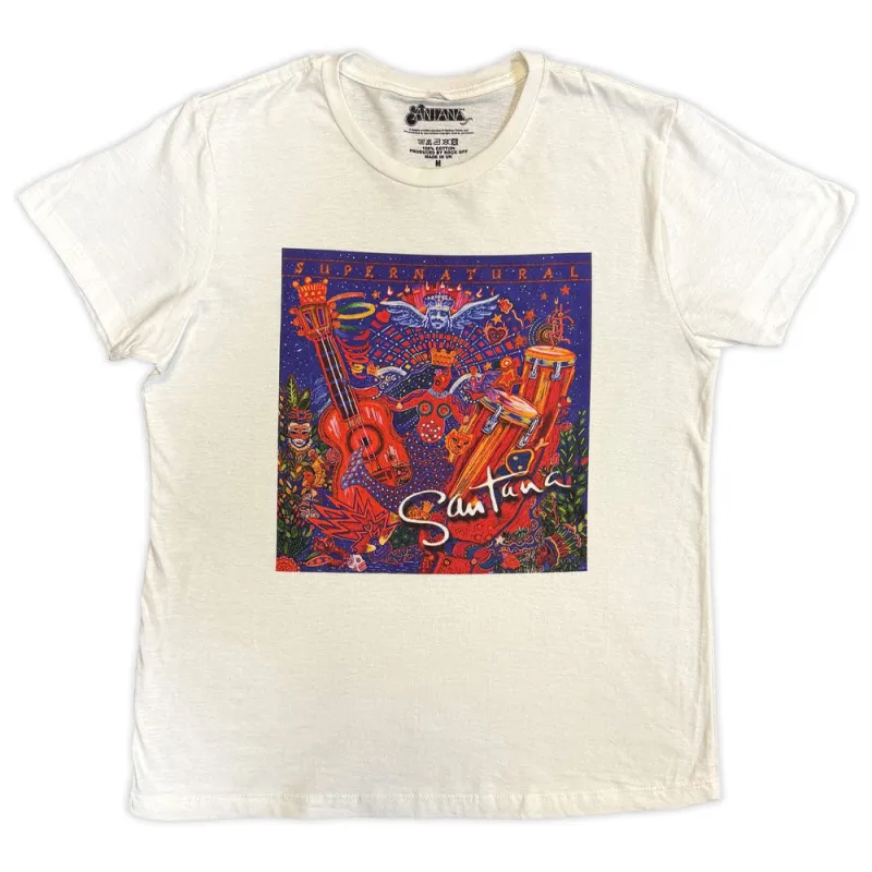 Santana Supernatural Band Logo T Shirt sold by Paradiso Clothing