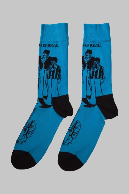 The Beatles Yellow Submarine Band Outlines Ankle Socks made by The Beatles