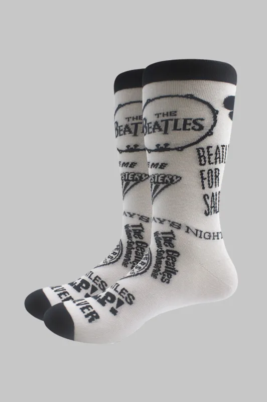 The Beatles Albums Monochrome Socks made by The Beatles