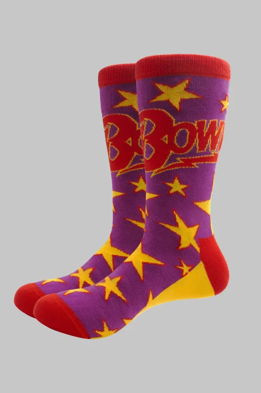 David Bowie Stars Infill Socks made by Paradiso Clothing