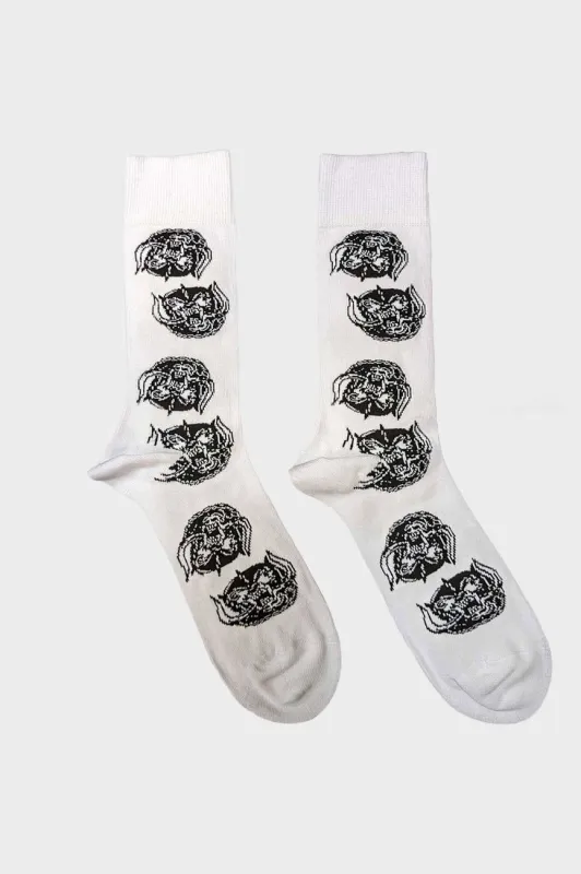 Motorhead Warpig Repeat Band Logo Ankle Socks made by Paradiso Clothing