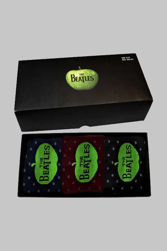The Beatles Apple And Spots Ankle Socks Boxed Set made by The Beatles