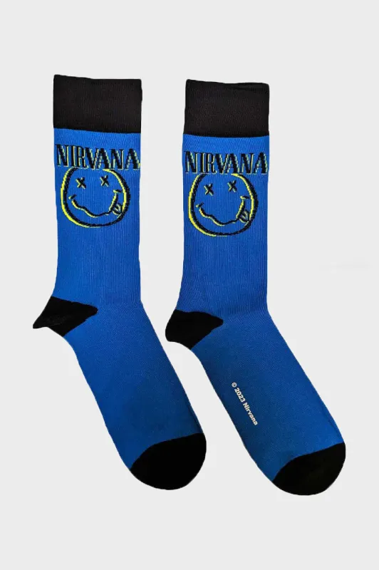 Nirvana Inverse Grunge Face Ankle Socks sold by Paradiso Clothing