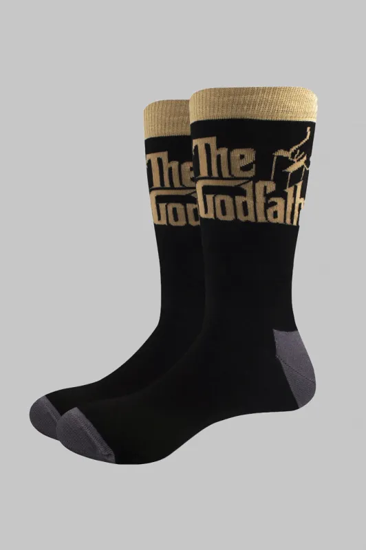 The Godfather Gold Logo Ankle Socks sold by Paradiso Clothing