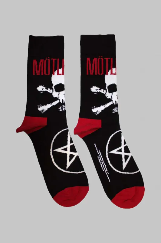 Motley Crue Skull And Crossbones Ankle Socks made by Motley crue