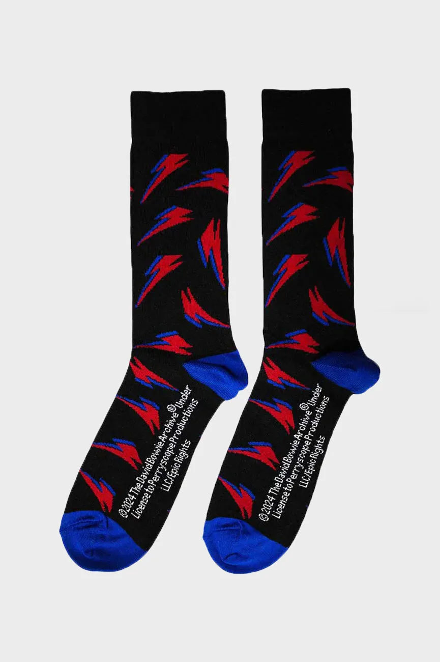 David Bowie Flash Pattern Ankle Socks sold by Paradiso Clothing product image thumbnail 2