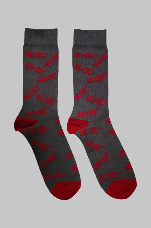 AC/DC Logo Pattern Band Ankle Socks made by AC/DC