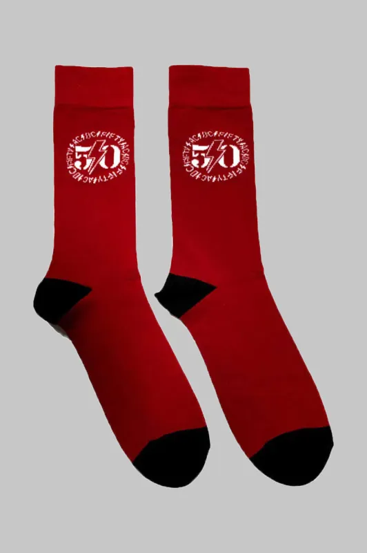 AC/DC 50th Band Logo Ankle Socks made by AC/DC
