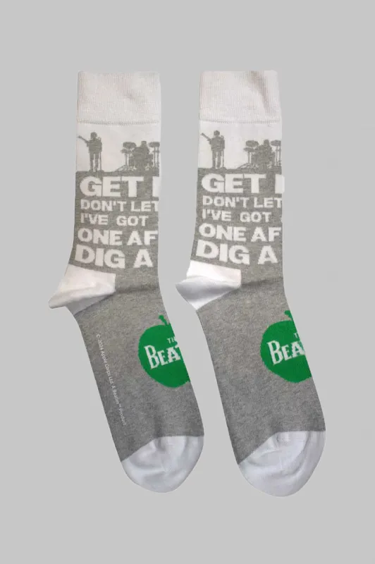 The Beatles Rooftop Silhouettes And Apple Ankle Socks sold by Paradiso Clothing