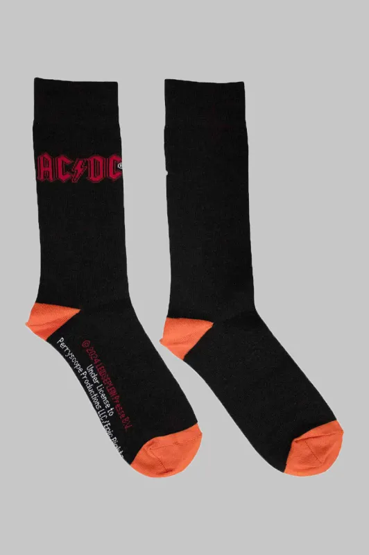 AC/DC Red Band Logo Ankle Socks made by AC/DC