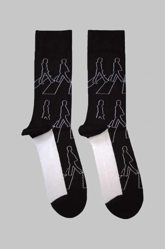 The Beatles Abbey Road Outlines Ankle Socks sold by Paradiso Clothing