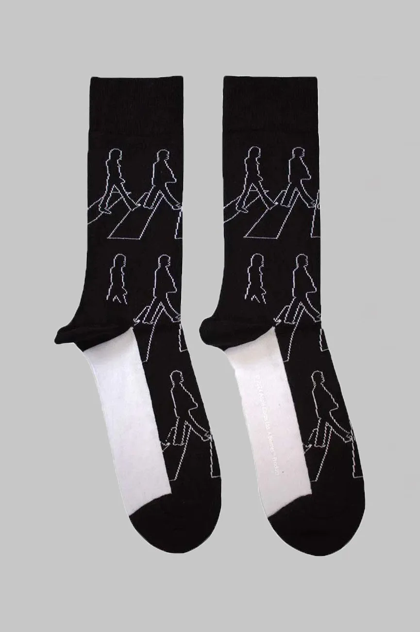 The Beatles Abbey Road Outlines Ankle Socks sold by Paradiso Clothing