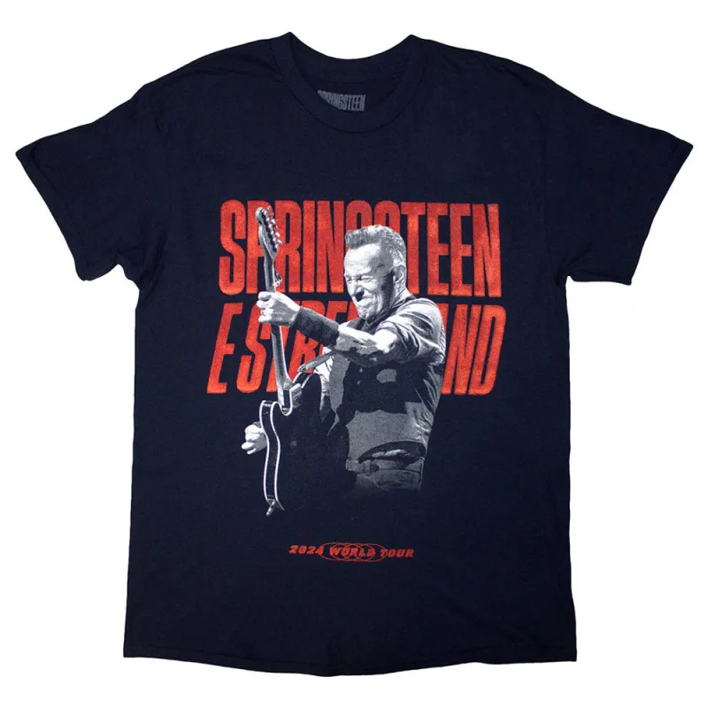 Bruce Springsteen 24 Guitar Photo T Shirt sold by Paradiso Clothing