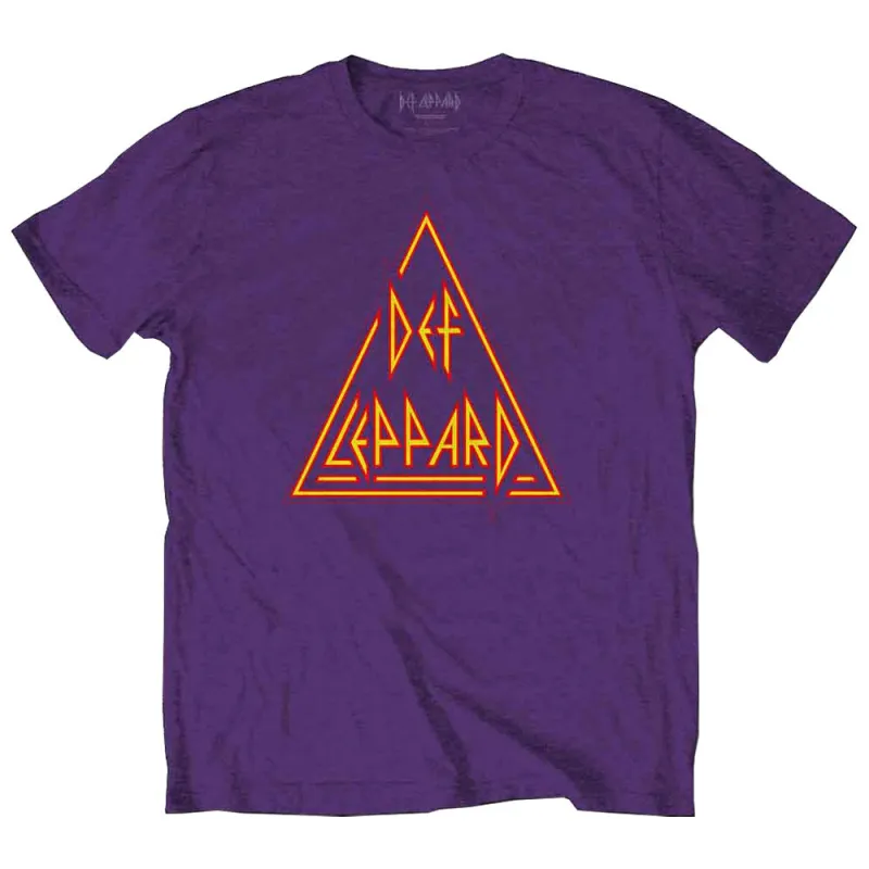 Def Leppard Triangle Band Logo T Shirt made by Def Leppard