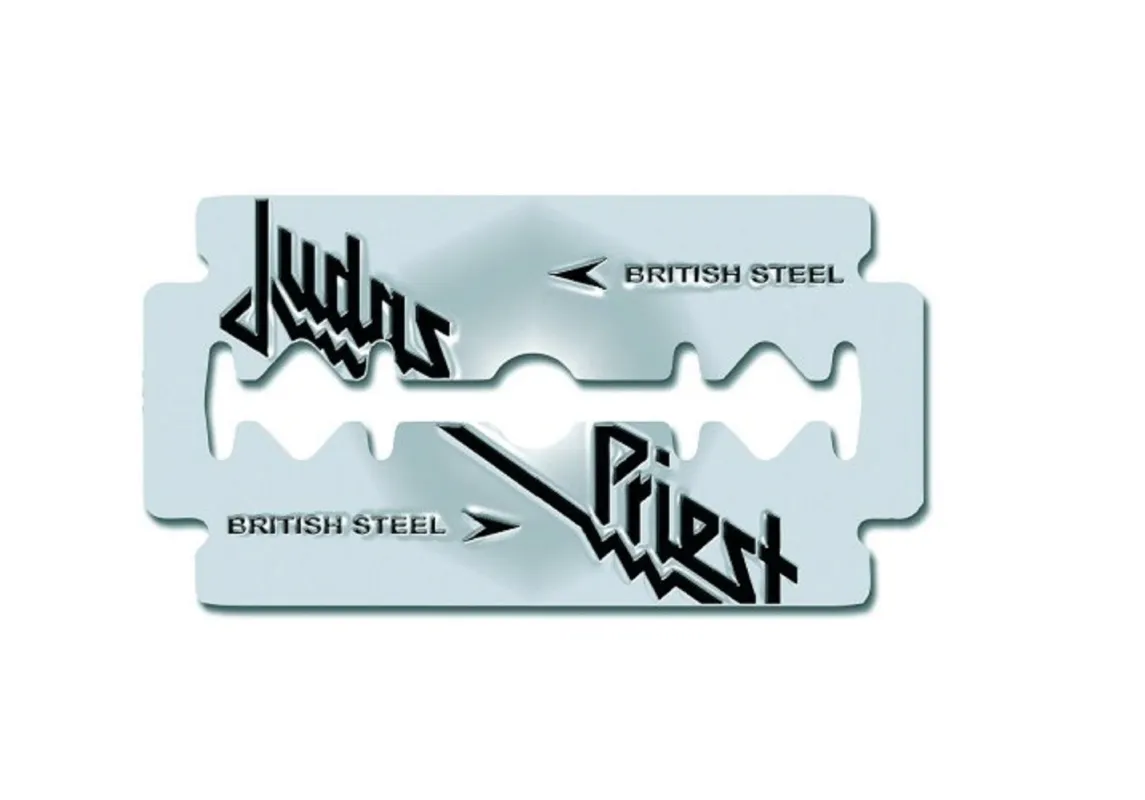Judas Priest British Steel Pin Badge sold by Paradiso Clothing
