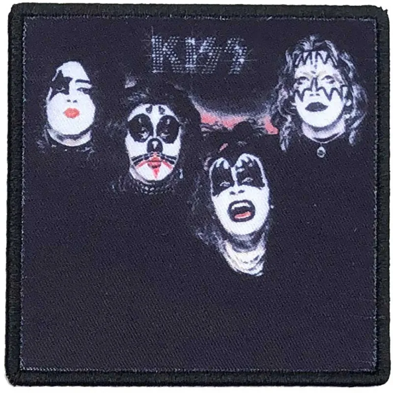 Kiss Patch Blurred Kiss Album Cover Band Logo new Official Black Printed Iron On sold by Paradiso Clothing