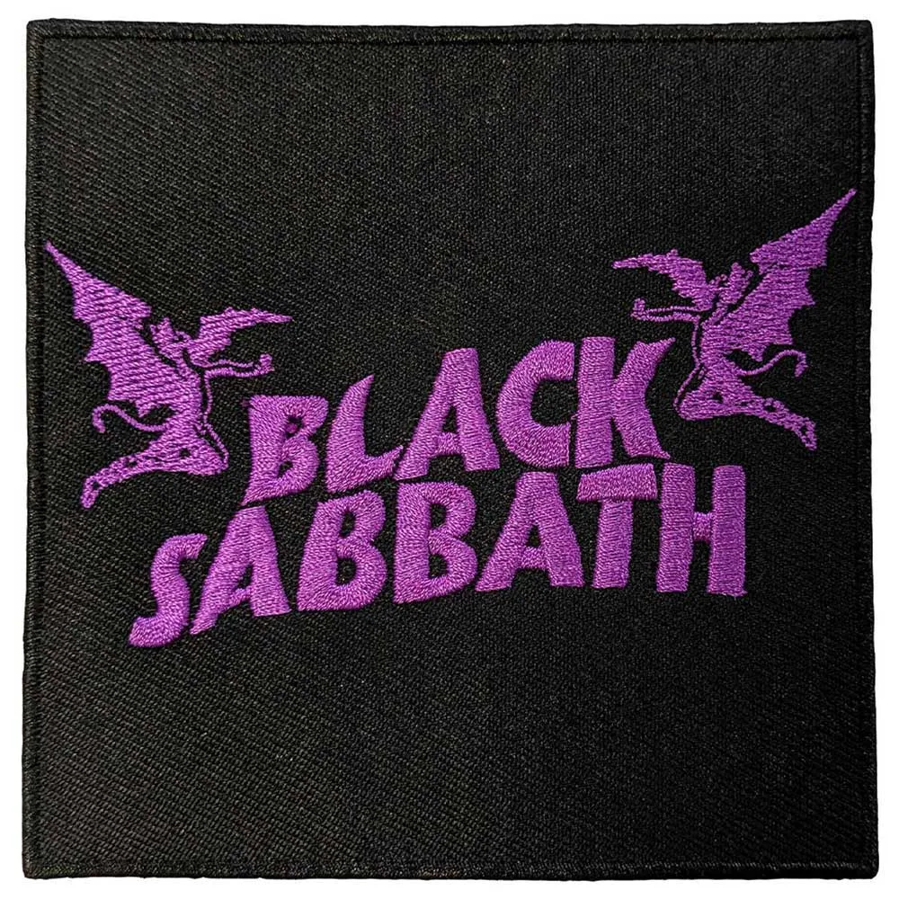 Black Sabbath Wavy Logo and Daemons Woven Patch sold by Paradiso Clothing