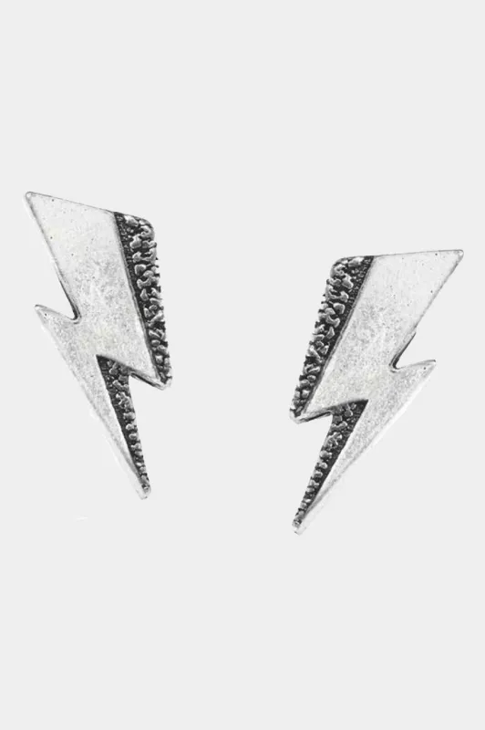David Bowie Flash Logo Stud Earrings made by Paradiso Clothing