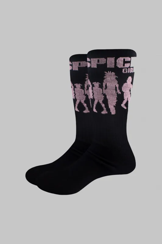 The Spice Girls Silhouette Socks sold by Paradiso Clothing