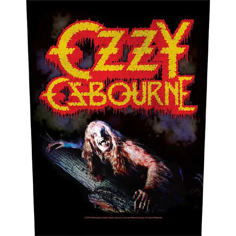 Ozzy Osbourne Bark At The Moon Back Patch made by Paradiso Clothing