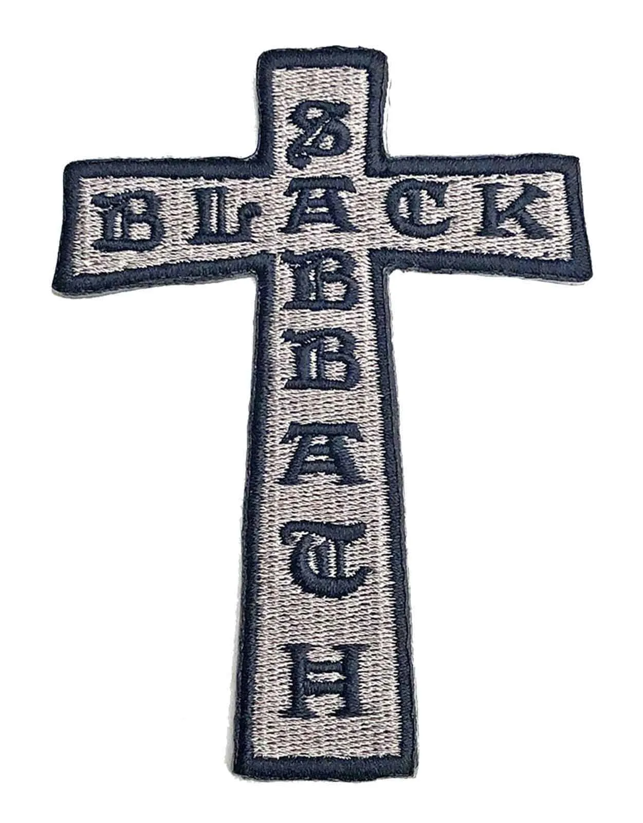 Black Sabbath Patch Cross Band Logo new Official sold by Paradiso Clothing