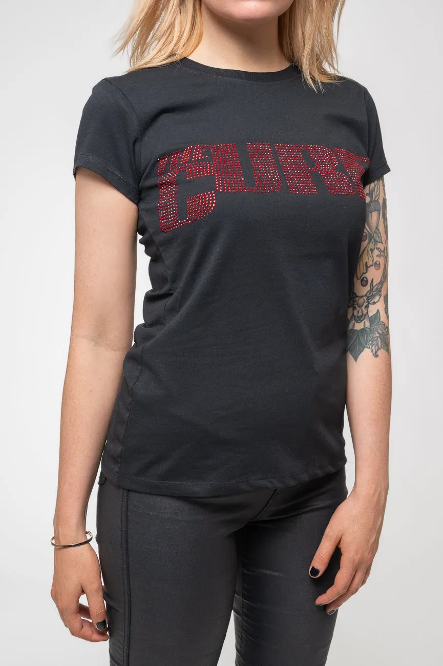 The Cure Diamante Band Logo Skinny T Shirt sold by Paradiso Clothing product image thumbnail 3