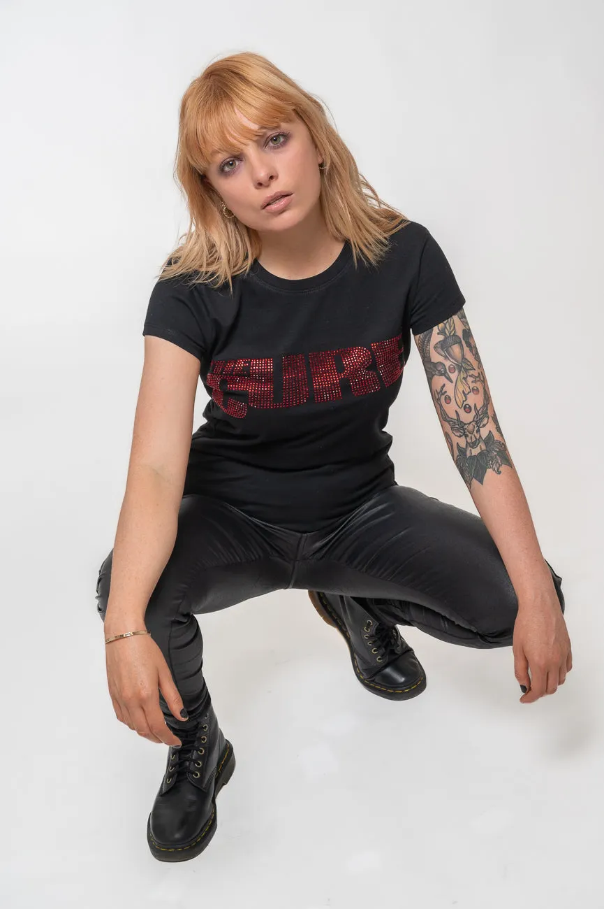 The Cure Diamante Band Logo Skinny T Shirt sold by Paradiso Clothing product image thumbnail 5